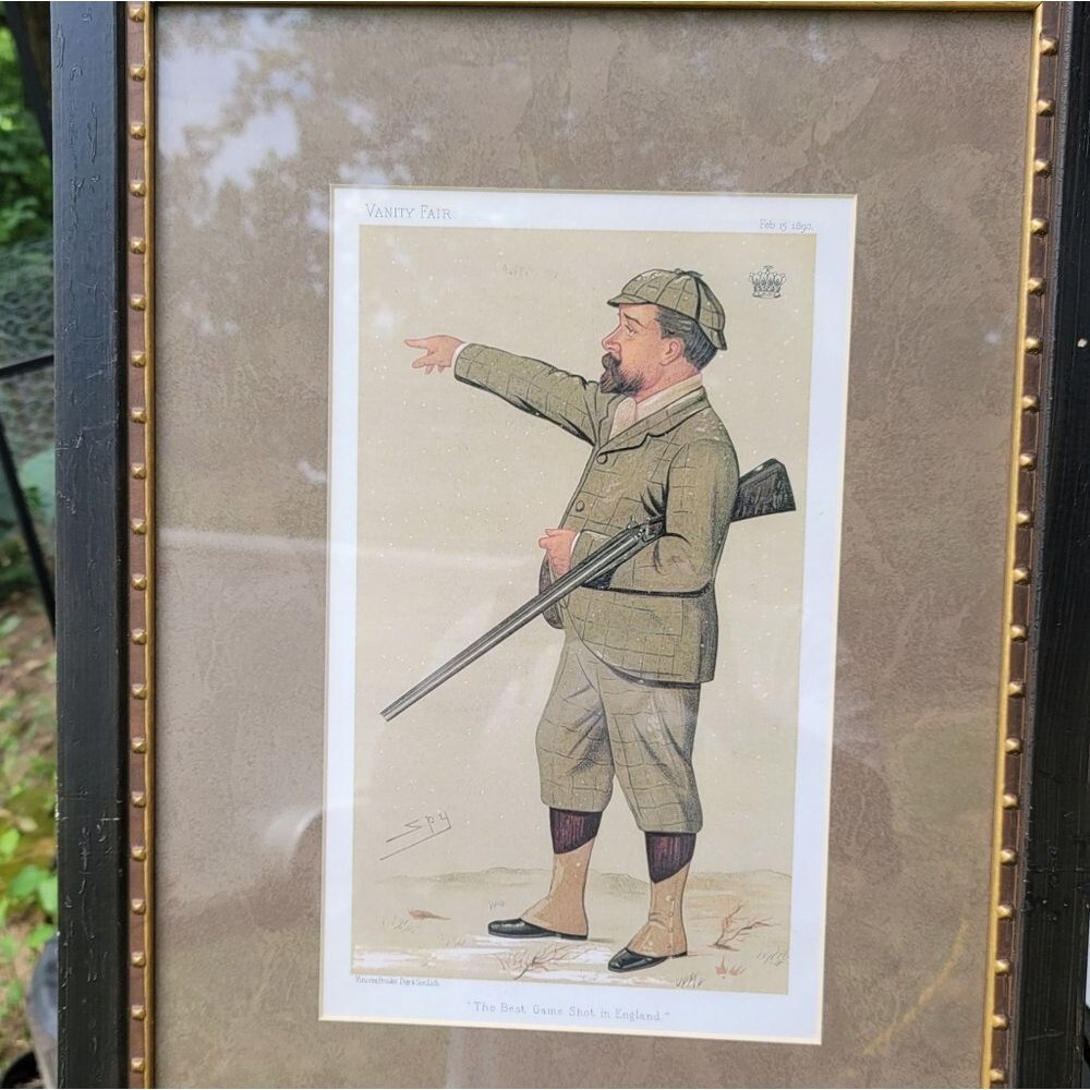Vintage Vanity Fair Art by Vincent Brooks Day & Son,Lith. Signed SPY